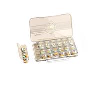 The Medicine Box is Portable, Three Meals a Day, and The Medicine is Packaged and Reminded (21 grids-Transparent)