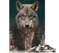 The Medieval Wolf Jigsaw Puzzles Puzzle for Adults Kids. 1000 Pieces Whimsical Challenge Toy Educational Games Home Decoration for Educational Games Gifts 1000pcs (75x50cm)