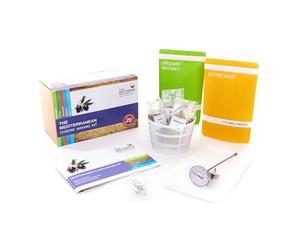 The Mediterranean Cheese Making Kit - Make 5 Easy Vegetarian and Gluten-Free Mascarpone and Mozzarella cheeses and more including Rennet for Cheese Making - Big Cheese Gifts for Men and Women