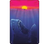 The Meg (2018) Movie Plaque Poster Metal Tin Sign 8" x 12" Vintage Retro Wall Decor