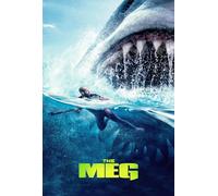 The Meg (2018) V24 Movie Poster Framed or Unframed Glossy Poster (A3 297 × 420 mm Unframed)