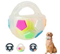 The Mellow Dog Calming Ball Including Tennis Balls, with Handle, Squeaker, Floating Toss and Fetch Toy, for Small Medium Large Dogs. (White)