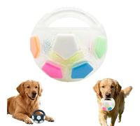 The Mellow Dog Calming Ball, Interactive Toss and Fetch Play, Pet Dog Football Shape Toy, Interactive Pet Toy, Squeaky Floating Ball for Small Medium Large Dogs (White)