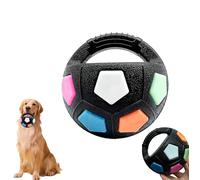 The Mellow Dog Calming Ball, Interactive Toss and Fetch Play, Pet Dog Football Shape Toy, Interactive Pet Toy, Squeaky Floating Ball for Small Medium Large Dogs (B)