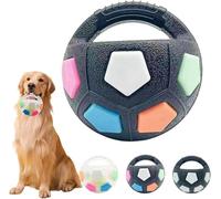 The Mellow Dog Calming Ball, Interactive Toss and Fetch Play,Rubber, Squeaky, For Water Play, Training & Outdoor Games,Squeaky Floating Ball for Small Medium Large Dogs (Black-1)