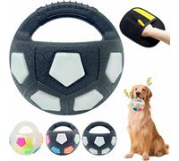 The Mellow Dog Calming Ball, Rubber with Handle Dog Toy, Interactive Ball for Dogs Playing with Handle, Toss and Fetch Play Interactive for Medium Large Breeds (B)