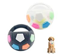 The Mellow Dog Calming Ball With Handle, Interactive Toss And Fetch Play For Training, Interactive Football Shape Dog Toy, For Small Medium Large Dogs (2PCS-A)