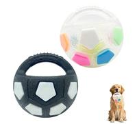 The Mellow Dog Calming Ball With Handle, Interactive Toss And Fetch Play For Training, Interactive Football Shape Dog Toy, For Small Medium Large Dogs (2PCS-C)