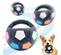 The Mellow Dog Calming Ball with Handle, Mellow Dog Calming Ball,Squeaky Floating Rubber Balls,Interactive Balls for Dogs Playing,Water Play,Training & Outdoor Games (Black)