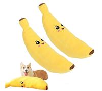 The Mellow Dog Calming Banana Toy, Dog Toy Fight Boredom, Less Lonely, and Happier Machine Washable & Dryer Safe, for Dogs, Keep Dogs Interested Forever (Small 2pcs)