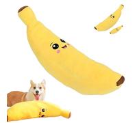 The Mellow Dog Calming Banana Toy for Dog, Interactive Plush Chew Toy for Dogs, Machine Washable & Dryer Safe, Less Lonely, Keep Dogs Interested Forever (S)