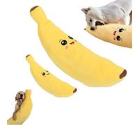 The Mellow Dog Calming Banana Toy-Interactive Plush Chew Toy for Dogs, Machine Washable & Dryer Safe, Keep Dogs Interested Forever (yellow,S+L)