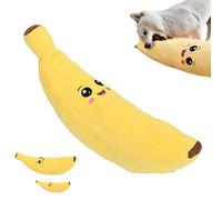 The Mellow Dog Calming Banana Toy-Interactive Plush Chew Toy for Dogs, Machine Washable & Dryer Safe, Keep Dogs Interested Forever (yellow,Small)