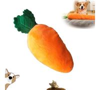 The Mellow Dog Calming Carrot, Ridiculous Carrot, Cute Stuffing Carrot with Soft Squeaker, Sturdy Plush Multi-squeaks Dog Cat Toys, Dog Chew Toy For Indoor Small Medium Large Dog (SMALL)