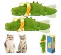 The Mellow Dog - Calming Crocodile, 2025 New Crocodile Dogs, Plush Dogs Toy Automatic Tail-Wagging, Interactive & Emotional Support for Small, Medium Large(1pcs)