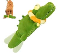 The Mellow Dog - Calming Crocodile, Calming Crocodile Dog Toy, Plush Dogs Toy, Automatic Tail-Wagging, Machine Washable USB Charging, Cute Interactive Dog Toy for Small, Medium, Large Dogs