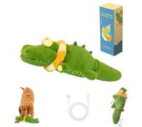 The Mellow Dog - Calming Crocodile Dog Toy, Machine Washable USB Charging, Puppy Toys to Keep Them Busy, Automatic Dog Petting Machine for Small, Medium, Large Dogs (1set)