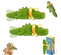 The Mellow Dog - Calming Crocodile Dog Toy, Machine Washable USB Charging, Soft Cleanable with Water Cover, Automatic Petting Machine for Small, Medium, Large Dogs (2PCS)