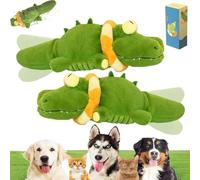 The Mellow Dog Calming Crocodile Dog Toy - Plush Interactive Tail-Wagging Toy, USB Rechargeable & Machine Washable, Keeps Small, Medium & Large Dogs Busy, Comforting Puppy Toy for Anxiety Relief (2)