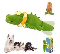 The Mellow Dog - Calming Crocodile, Plush Dog Toy, Automatic Tail-Wagging, Automatic Dogs Petting Machine, Soft Cleanable for Small, Medium Dogs (1 Pcs)