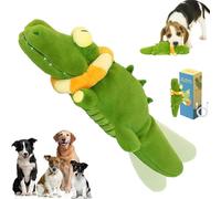 The Mellow Dog - Calming Crocodile Plush Dog Toy, Automatic Tail-Wagging, Crocodile Plush Dog Toy, Soft Washable Interactive Chew Toy for Small, Medium & Large Dogs (1pcs)