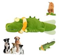 The Mellow Dog - Calming Crocodile, Plush Dog Toy, Automatic Tail-Wagging, Cute Interactive Dogs Toy, Cleanable, Interactive & Emotional Support Plush for Dogs (1 Pcs*Green)