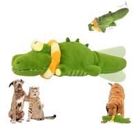 The Mellow Dog - Calming Crocodile, Plush Dog Toy, Automatic Tail-Wagging, Machine Washable USB Charging, Interactive & Emotional Support Plush for Dogs for Small, Medium & Large Dogs (1pc)