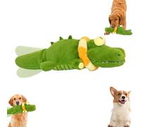The Mellow Dog - Calming Crocodile, Plush Dog Toy, Automatic Tail-Wagging, Machine Washable USB Charging, Soft & Washable Cover, for Dogs for Small, Medium & Large Dogs (1Pcs)