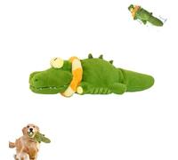The Mellow Dog - Calming Crocodile, Plush Dog Toy, Automatic Tail-Wagging, Soft Cleanable With Water Cover for Dogs (1 Pcs)