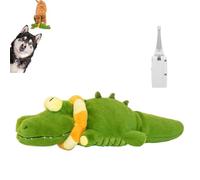The Mellow Dog - Calming Crocodile,Plush Dog Toy, Automatic Tail-Wagging,Soft Washable Cover, Interactive Emotional Support Plush for Dogs for Small, Medium & Large Dogs (Green)