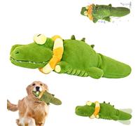 The Mellow Dog - Calming Crocodile, Plush Dogs Toy, Automatic Tail-Wagging, Machine Washable USB Charging, for Small, Medium, Large Dogs, Puppy Toys to Keep Them Busy (1PC)