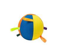 The Mellow Dog Calming Jumbo Ball for Dogs, Giant Herding Ball for Dogs, Durable Tear-Resistant Inflatable Big Ball with Handle Cover & Pump for Play & Exercise Dogs (17.72in-A)