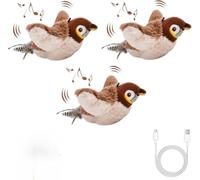 The Mellow Dog Calming Sparrow,Calming Sparrow Toy with Chirping Sound,Chirping Bird Cat Toy Flapping Wings,Cats and dogs are emotionally appeased new favorites,3