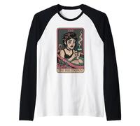 The Meltdown Tarot Crying Bathtub Girl Design Raglan Baseball Tee