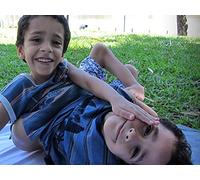 The Melting Face Woman and a Girl With a Black & White Body