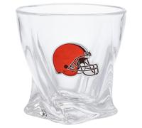 The Memory Company Cleveland Browns 11oz. Logo Curved Rocks Glass