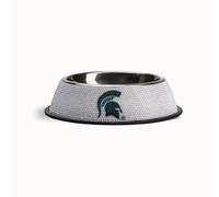 The Memory Company | Licensed NCAA Bling Team Logo Stainless Pet Bowl,Michigan State University