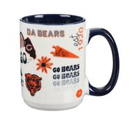 The Memory Company | Licensed NFL 15oz Wood Handle Mug,Chicago Bears