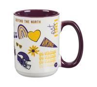 The Memory Company | Licensed NFL 15oz Wood Handle Mug,Minnesota Vikings