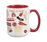 The Memory Company Officially Licensed NFL 15oz Team Spirit Ceramic Mug - Perfect Coffee Cup for Football Fans