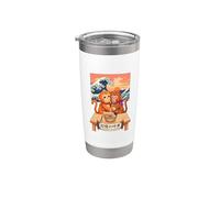 The Memory Whiserer Cute Monkeys Japanese Poster Stainless Steel Insulated Tumbler