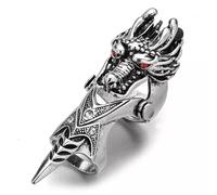 THE MEN THING Innovative Knuckle Full Finger Ring Collections | Adjustable Knuckle Joint Full Finger Ring for Men & Boys, Adjustable, Metal, No Gemstone