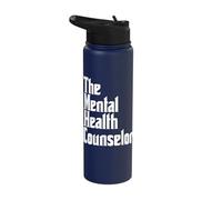 The Mental Health Counselor Awareness Apparel Stainless Steel Insulated Water Bottle