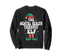 The Mental Health Therapist Elf Funny Christmas Sweatshirt