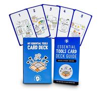 The Mental Wellness Space - My Essential Self-Care Tools Card Deck, Mindfulness Cards for Promoting Mental Coping Skills & Calm, Resilience Building for Men/Women, 1 Deck/52 Pieces with Guidebook