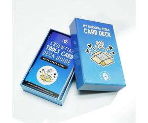 The Mental Wellness Space - My Essential Self-Care Tools Card Deck, Mindfulness Cards for Promoting Mental Coping Skills & Calm, Resilience Building for Men/Women, 1 Deck/52 Pieces with Guidebook