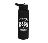 The Meow-Sicals Fur-Nomenal Quartet Cat Choir Tee Stainless Steel Insulated Water Bottle