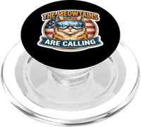 The Meowtains Are Calling Snowboard Ski Skier Skiing Cat USA PopSockets PopGrip for MagSafe