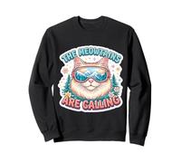The Meowtains Are Calling Snowboard Ski Skier Skiing Girl Sweatshirt