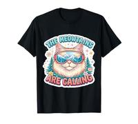 The Meowtains are Calling Snowboard Ski Skier Skiing Girl T-Shirt